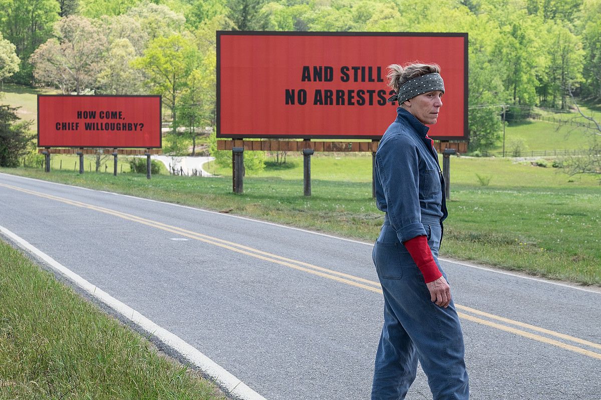 Frances McDormand aktorea, filmeko eszena batean. MERRICK MORTON / EFE.