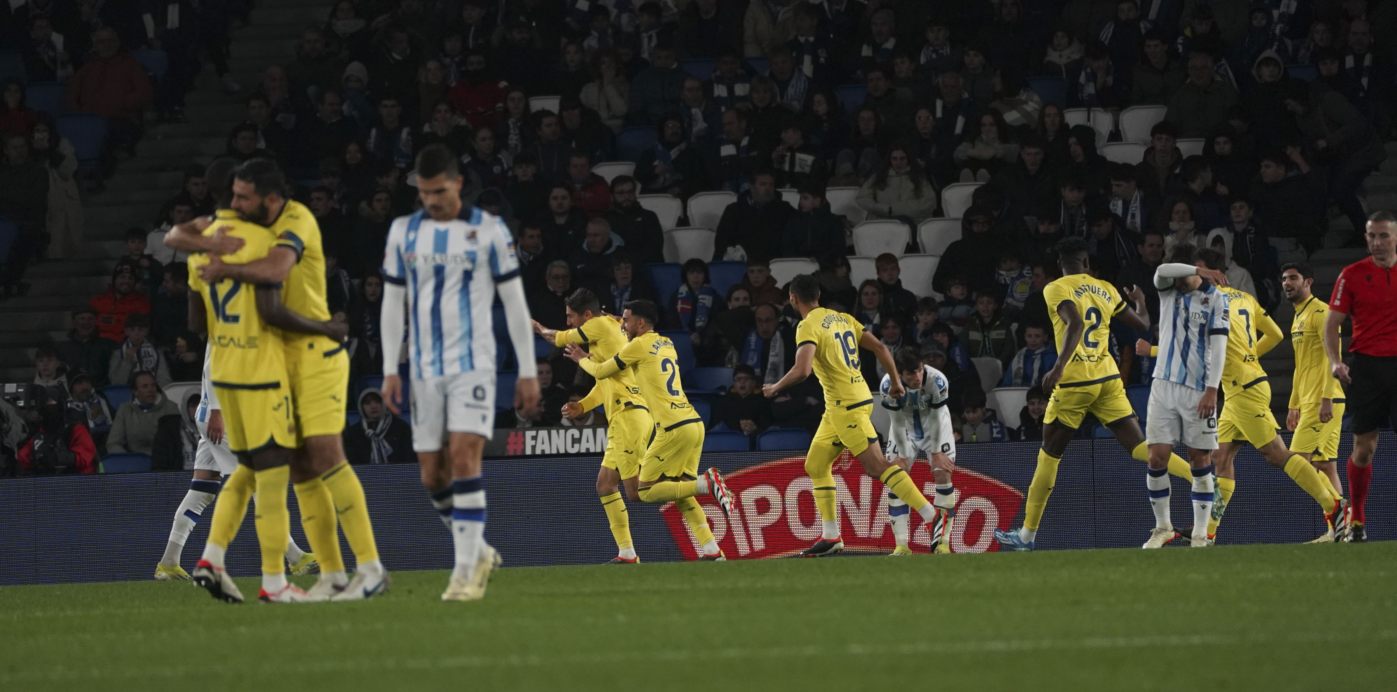 (ID_13636621) (Jon Urbe/@FOKU) 2024-02-23, Donostia. Lehenengo mailako futbol partida jokatu dute Realak eta Vila-realek