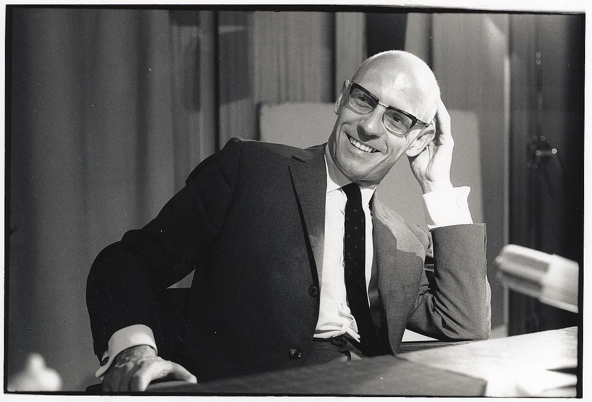 Michel Foucault, artxiboko irudi batean. MARC GARANGER / GALLIMARD ARGITALETXEA.