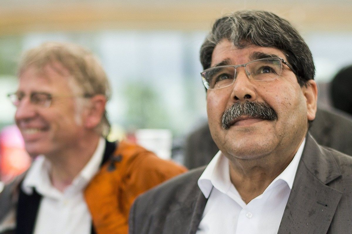 Salih Muslim PYD Batasun Demokratikoaren Alderdiko buruzagi ohiaren artxiboko irudi bat. ENNIO LEANZA.