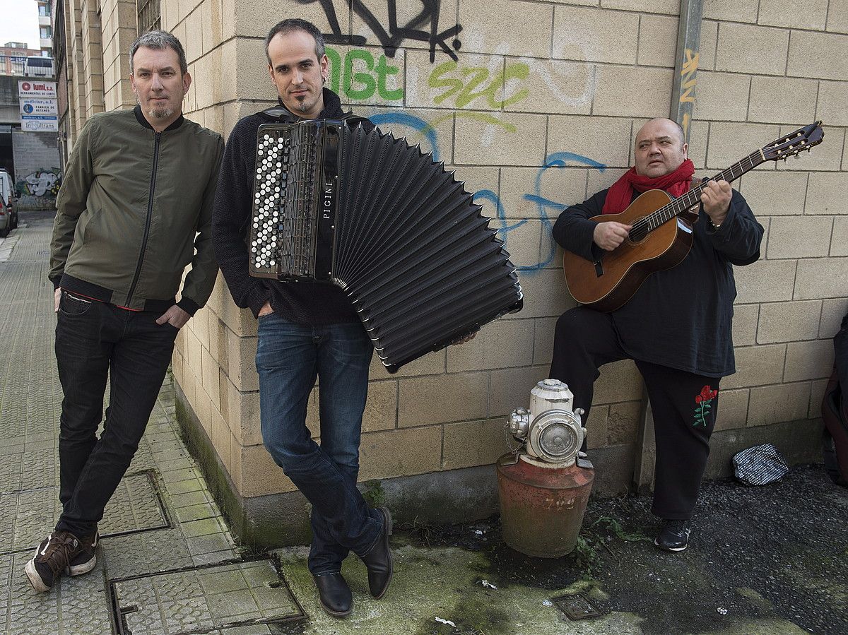 Jon Maia, Gorka Hermosa eta Jesus Prieto Pitti. MONIKA DEL VALLE / FOKU.