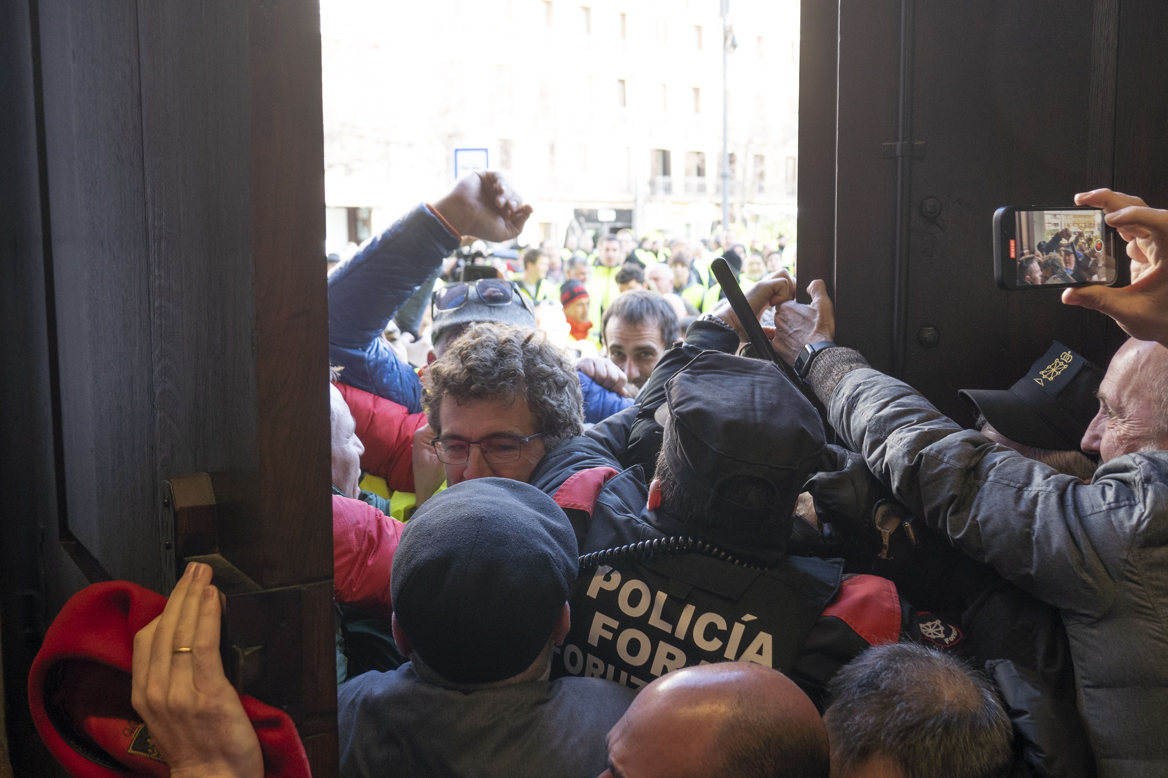 Nafarroako nekazarien protesta