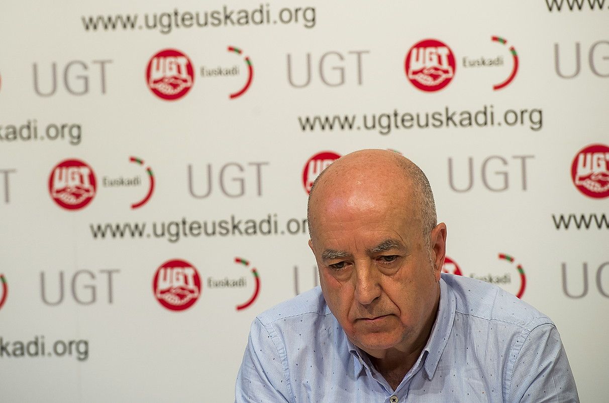 Raul Arza UGT-Euskadiko idazkari nagusi ohia. LUIS JAUREGIALTZO / FOKU.