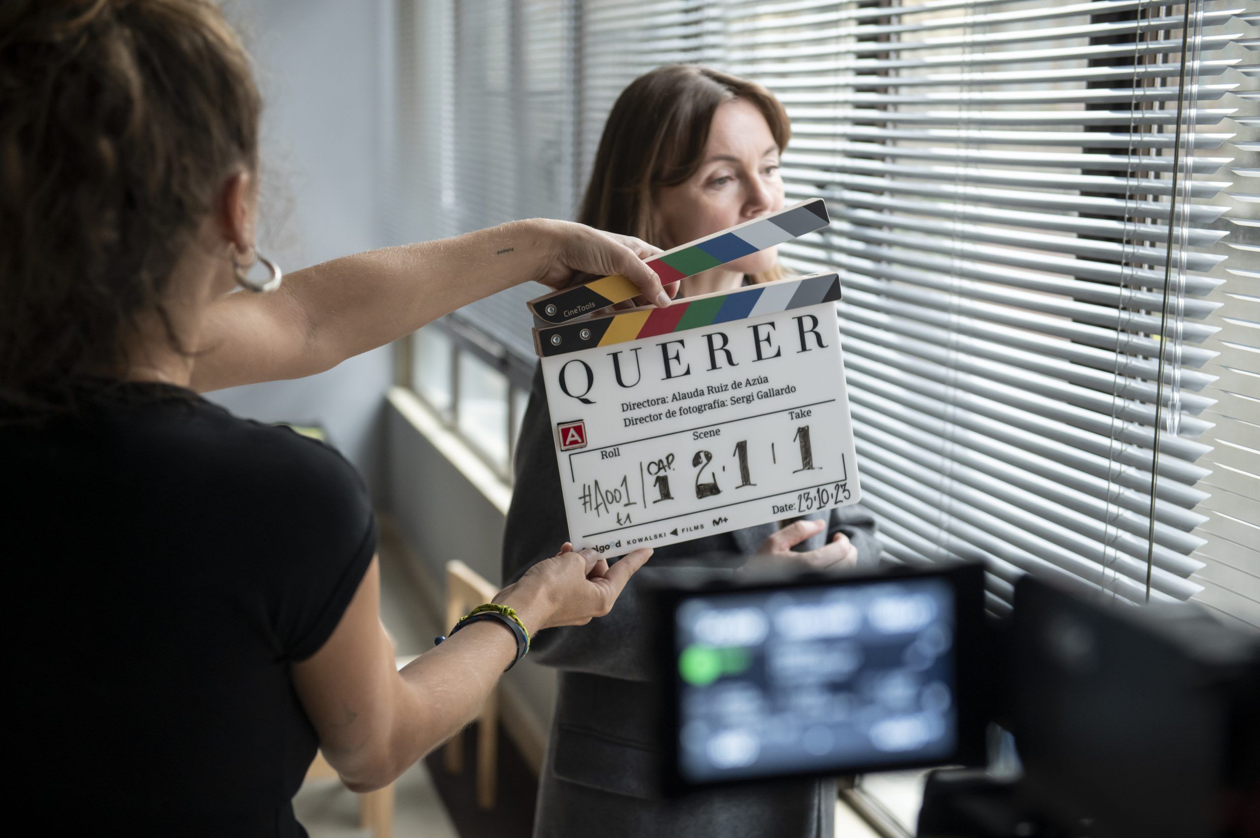 Nagore Aranburu aktorea 'Querer' telesailaren grabaketan. Nagore Aranburu aktorea 'Querer' telesailaren grabaketan.