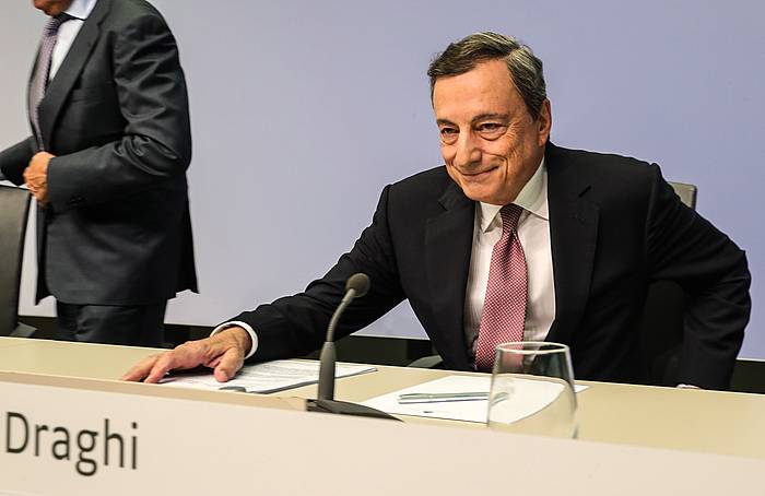 Mario Draghi, agerraldian. ARMANDO BABANI, EFE