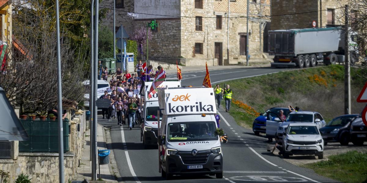 Korrika Trebiñun ere izan da. JAIZKI FONTANEDA / FOKU