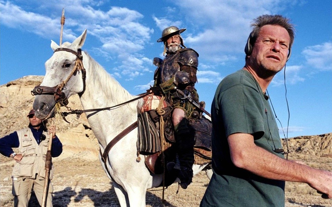 Terry Gilliam Nafarroan hasi zen, Bardean, The Man Who Killed Don Quixote filma grabatzen, 2000. urtean. BERRIA. Terry Gilliam Nafarroan hasi zen, Bardean, The Man Who Killed Don Quixote filma grabatzen, 2000. urtean. BERRIA.