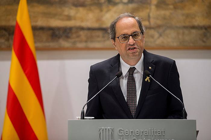 Quim Torra, Kataluniako Generalitateko presidentea. QUIQUE GARCIA, EFE