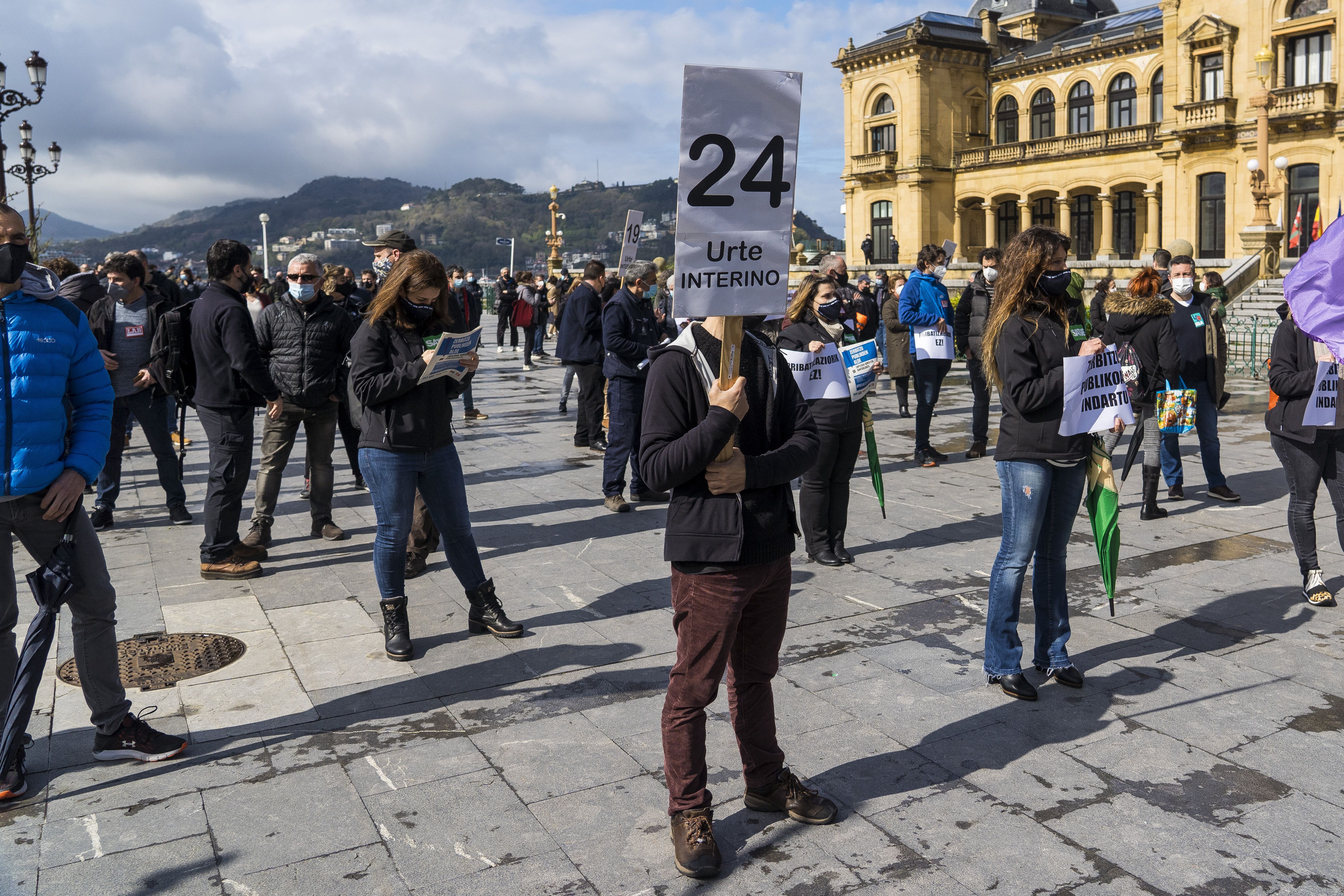 EAEko langile publikoen mobilizazio bat. GORKA RUBIO / FOKU