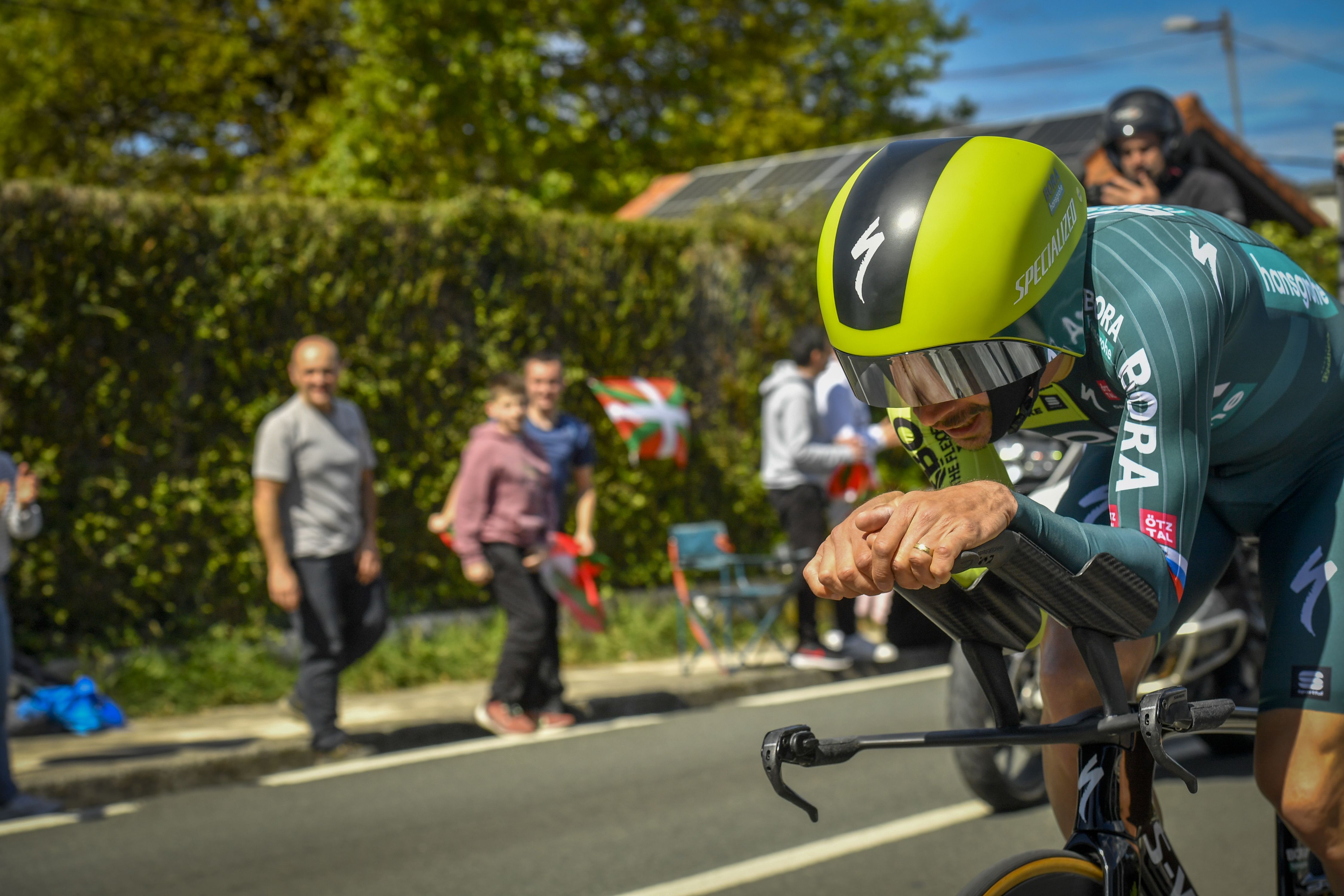 Primoz Roglic Irungo erlojupekoan. Gorka Rubio/FOKU