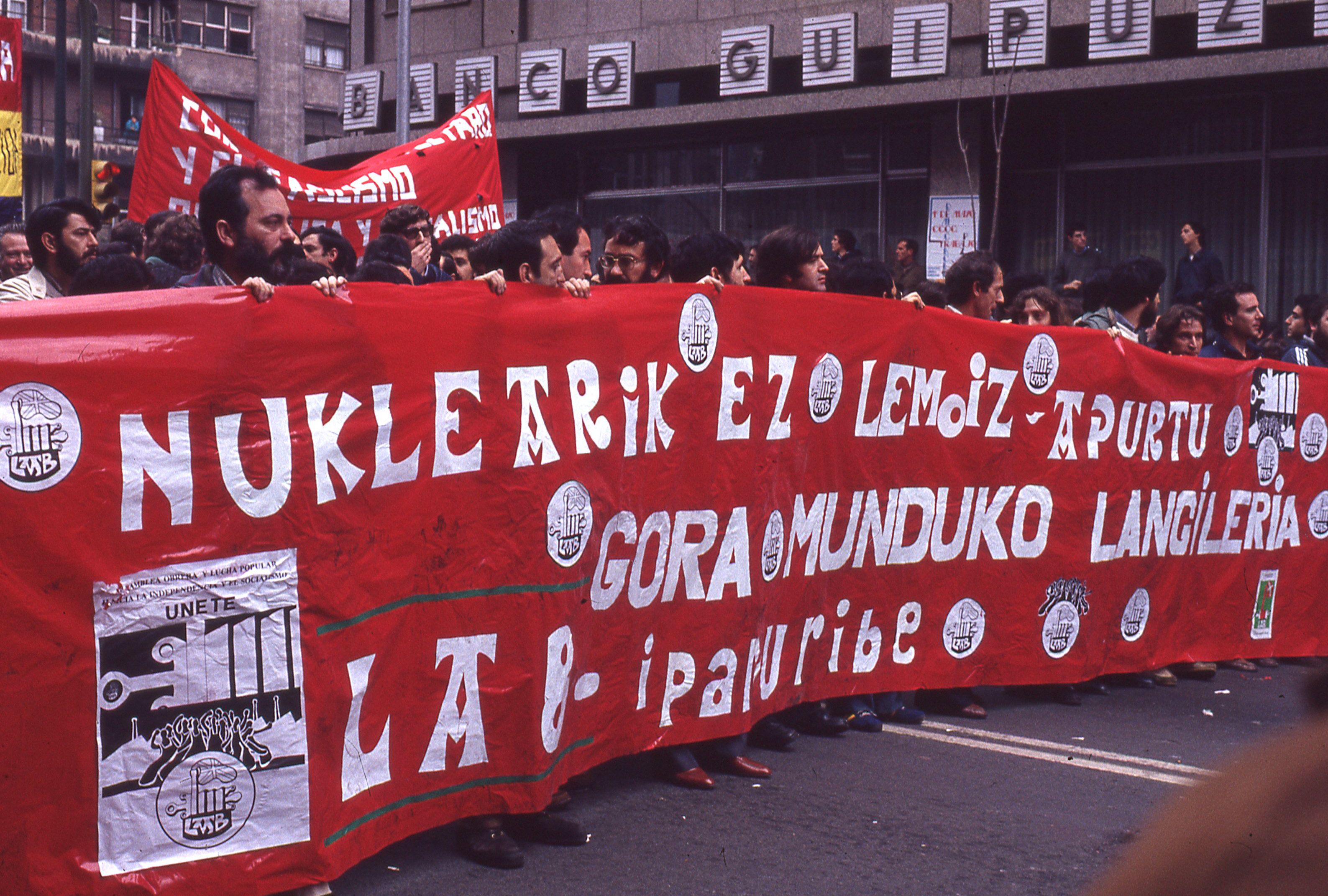 Nuklearraren aurkako manifestazioa Bilbon