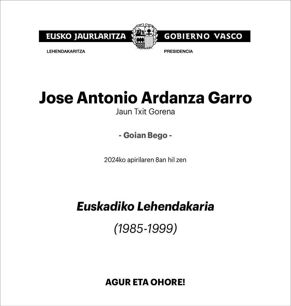 Jose Antonio Ardanza 3x4