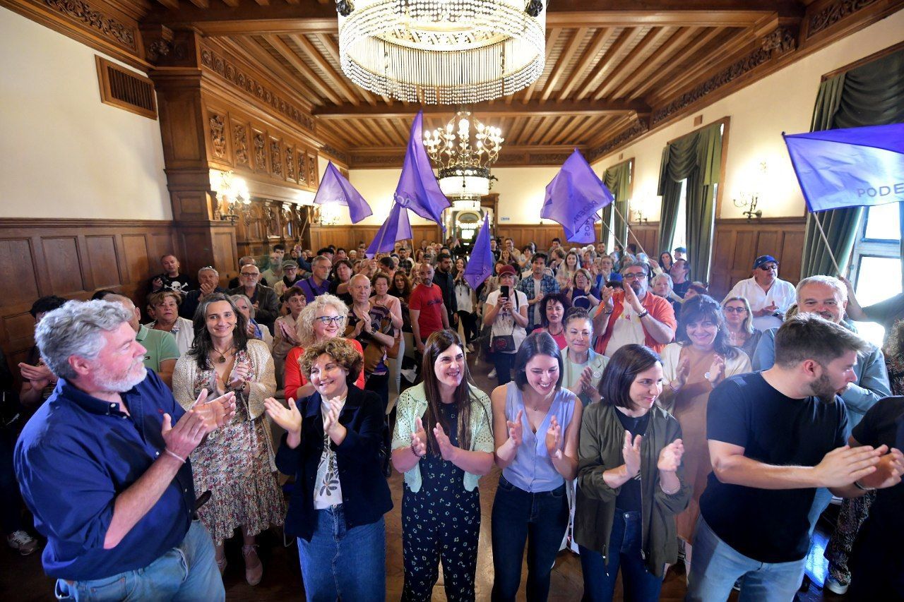 Elkarrekin Podemosen ekitaldia Donostian, Miramarren. ELKARREKIN PODEMOS