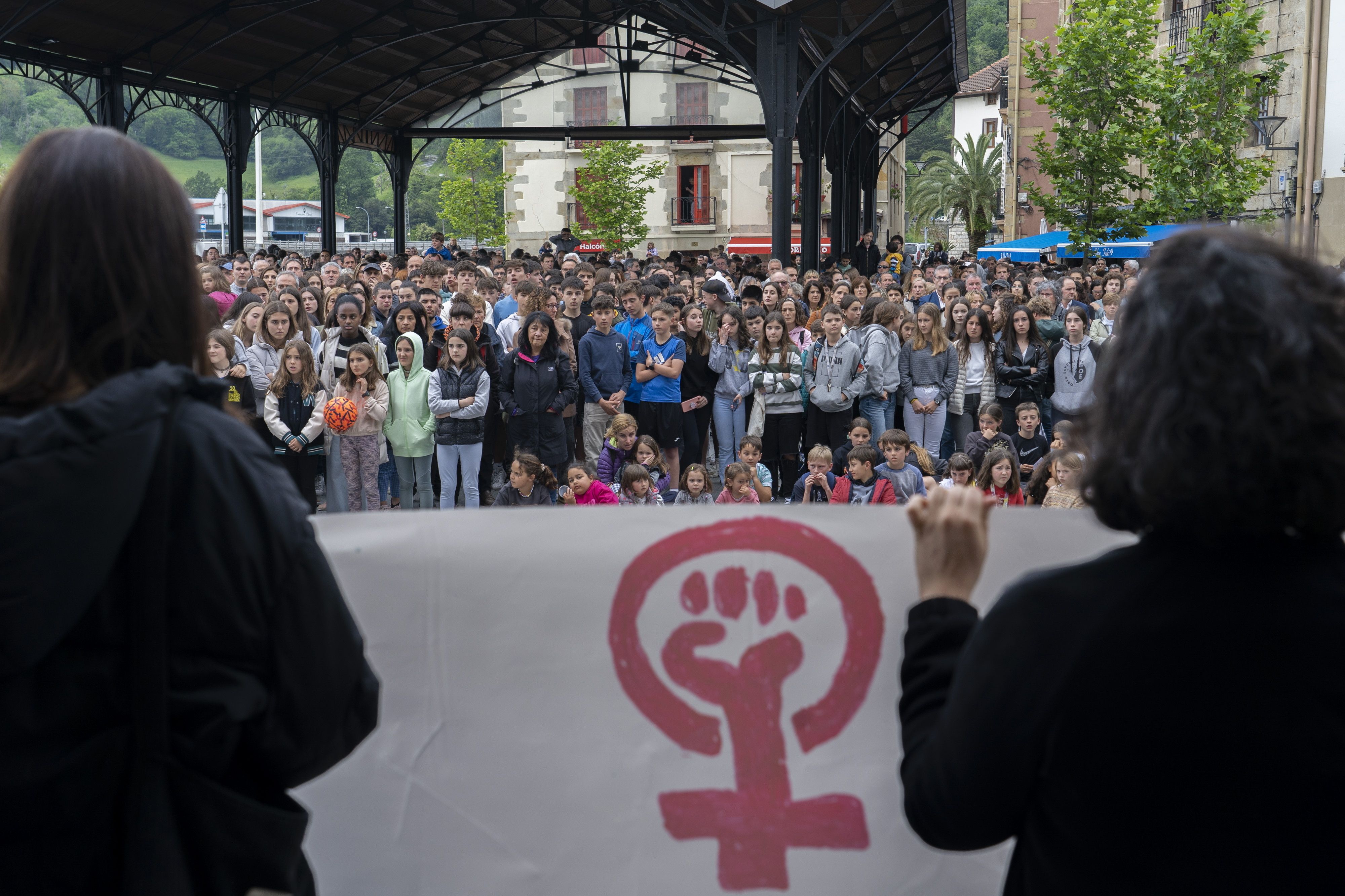 Hilketa matxista bat gaitzesteko mobilizazioa, iaz, Orion (Gipuzkoa). GORKA RUBIO / FOKU