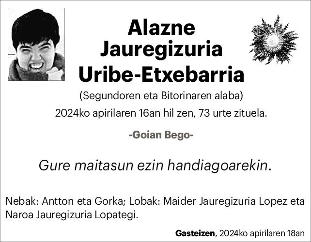 Alazne Jauregizuria Uribe Etxebarria 2x2