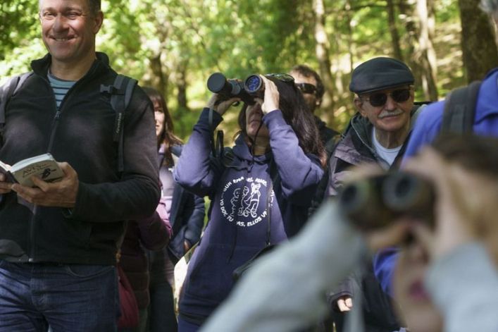 Ametzagaña parkera gerturatutakoak, largabistekin. JON URBE / FOKU