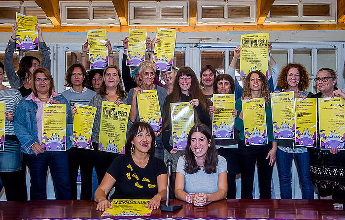 Feministon Herriaren egitarauaren aurkezpena, gaur. LUIS JAUREGIALTZO, FOKU