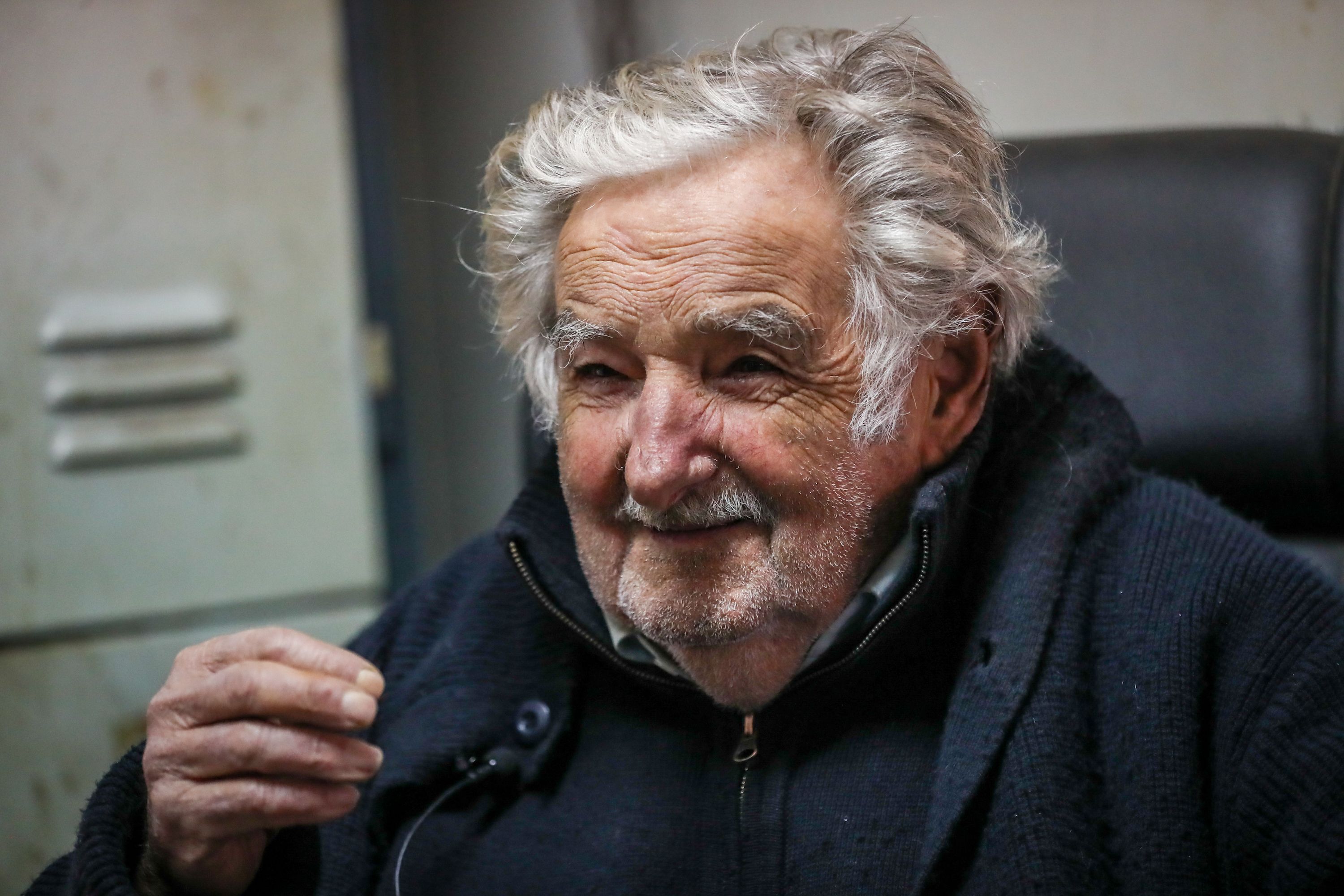Jose Mujica elkarrizketa batean artxiboko argazki batean. RAUL MARTINEZ / EFE