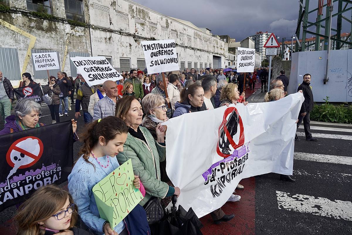 Sader Profersa Kanpora plataformak deitutako manifestazioa. 