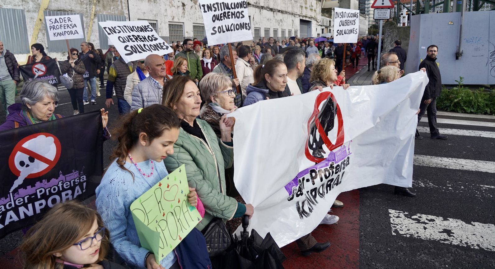 Profersa eta Sader enpresen aurkako mobilizazioa. MONIKA DEL VALLE / FOKU