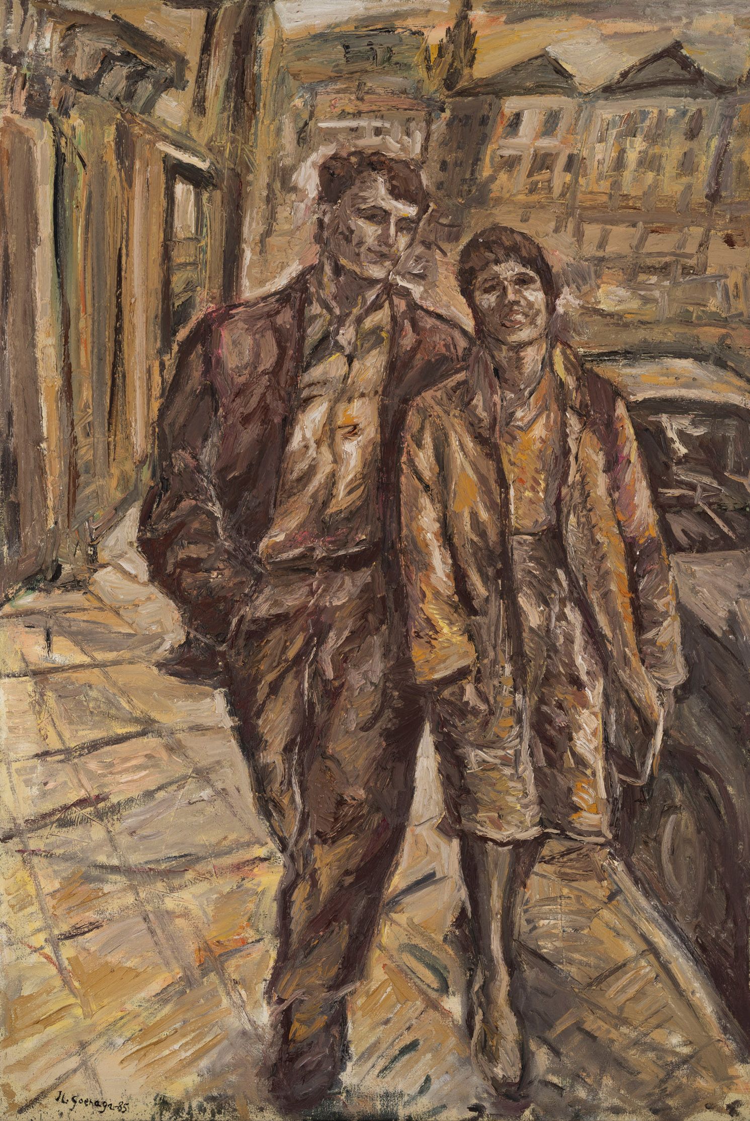 Juan Luis Goenaga artistaren 1985ko 'Bikotea' margolana.