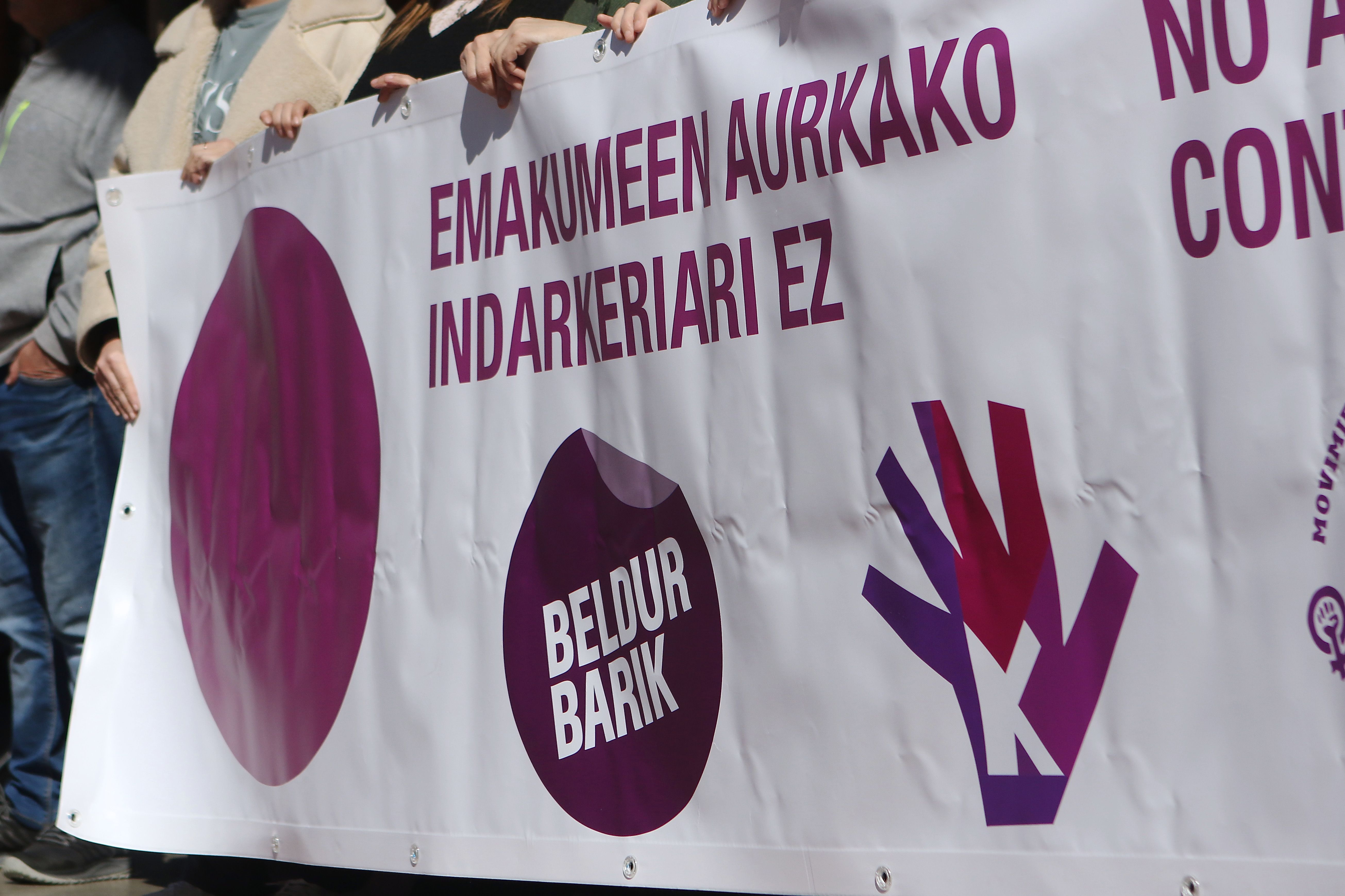 Eraso sexisten aurkako elkarretaratze bat, artxiboko irudi batean. BERRIA