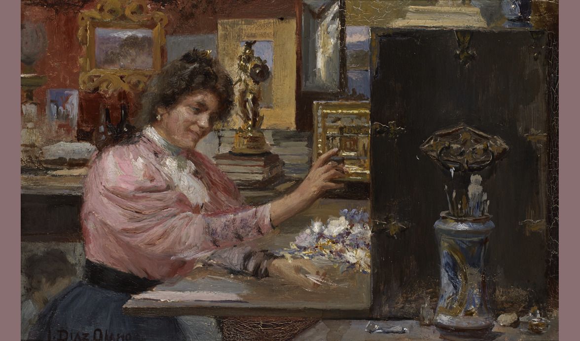 Ignacio Diaz Olanoren Maria Antonia Proiettiren erretatua. ARABAKO ARTE EDERREN MUSEOA