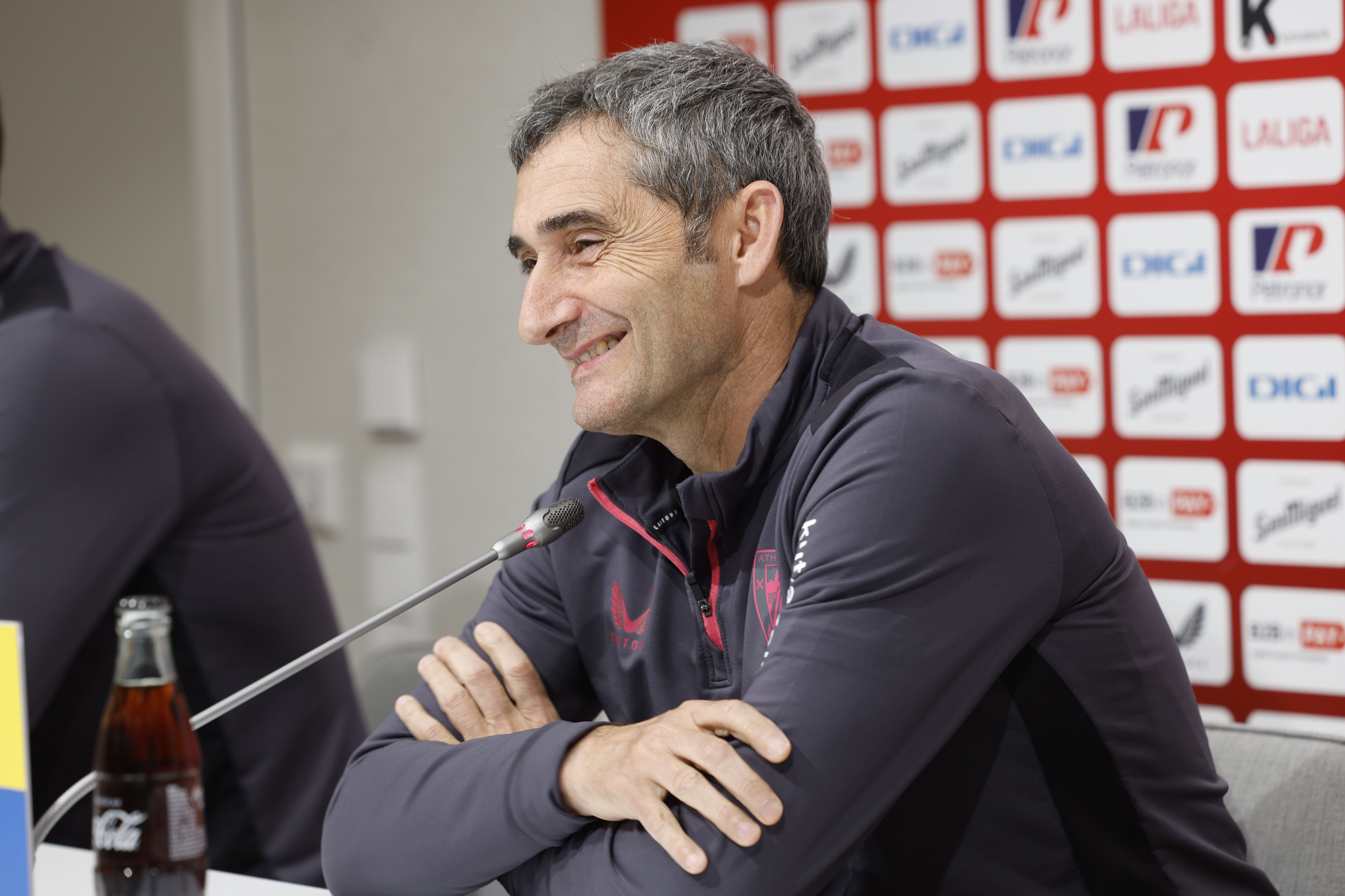 Ernesto Valverde, aste honetako prentsaurreko batean. MIGUEL TOÑA / EFE