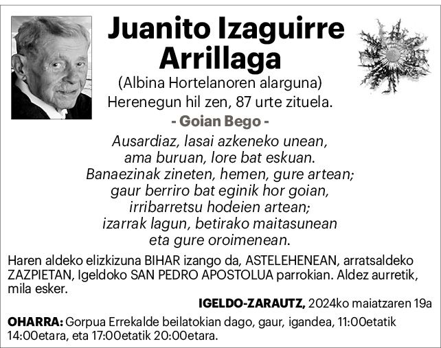 Juanito Izagirre Arrillaga
