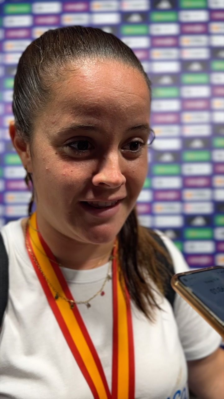 Nerea Eizagirre. Espainiako Kopako finalaren ostean Nerea Eizagirre. Espainiako Kopako finalaren ostean