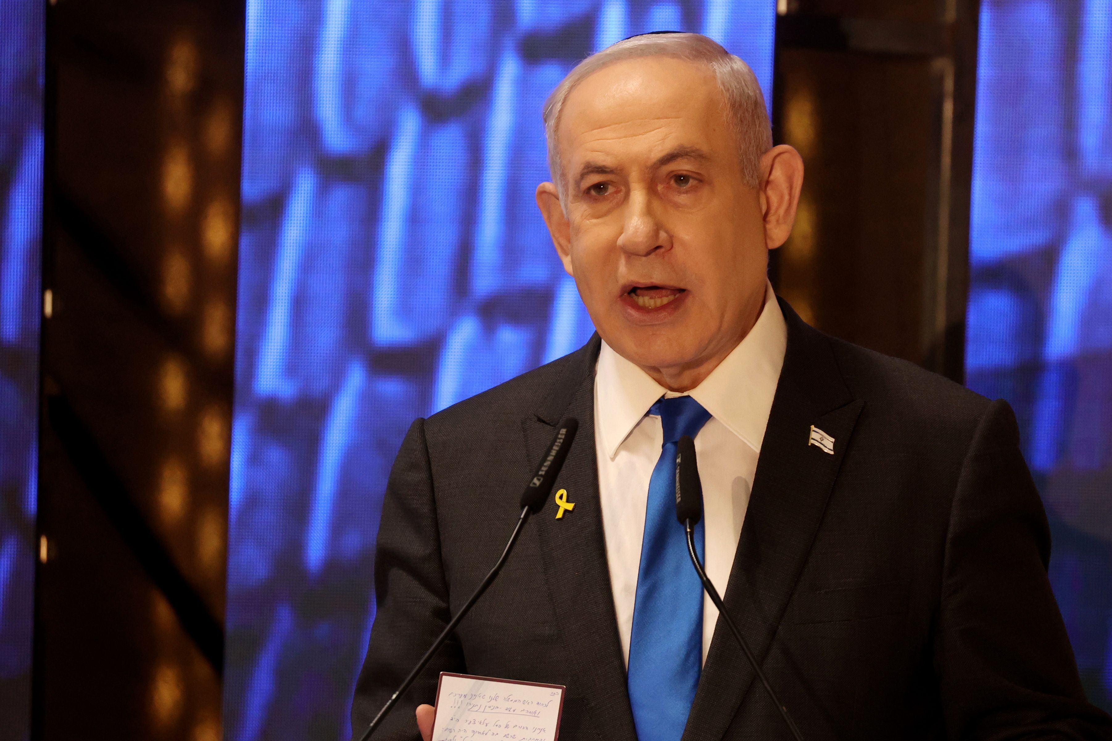 Benjamin Netanyahu Israelgo lehen ministroa, artxiboko argazki batean. GIL COHEN / EFE