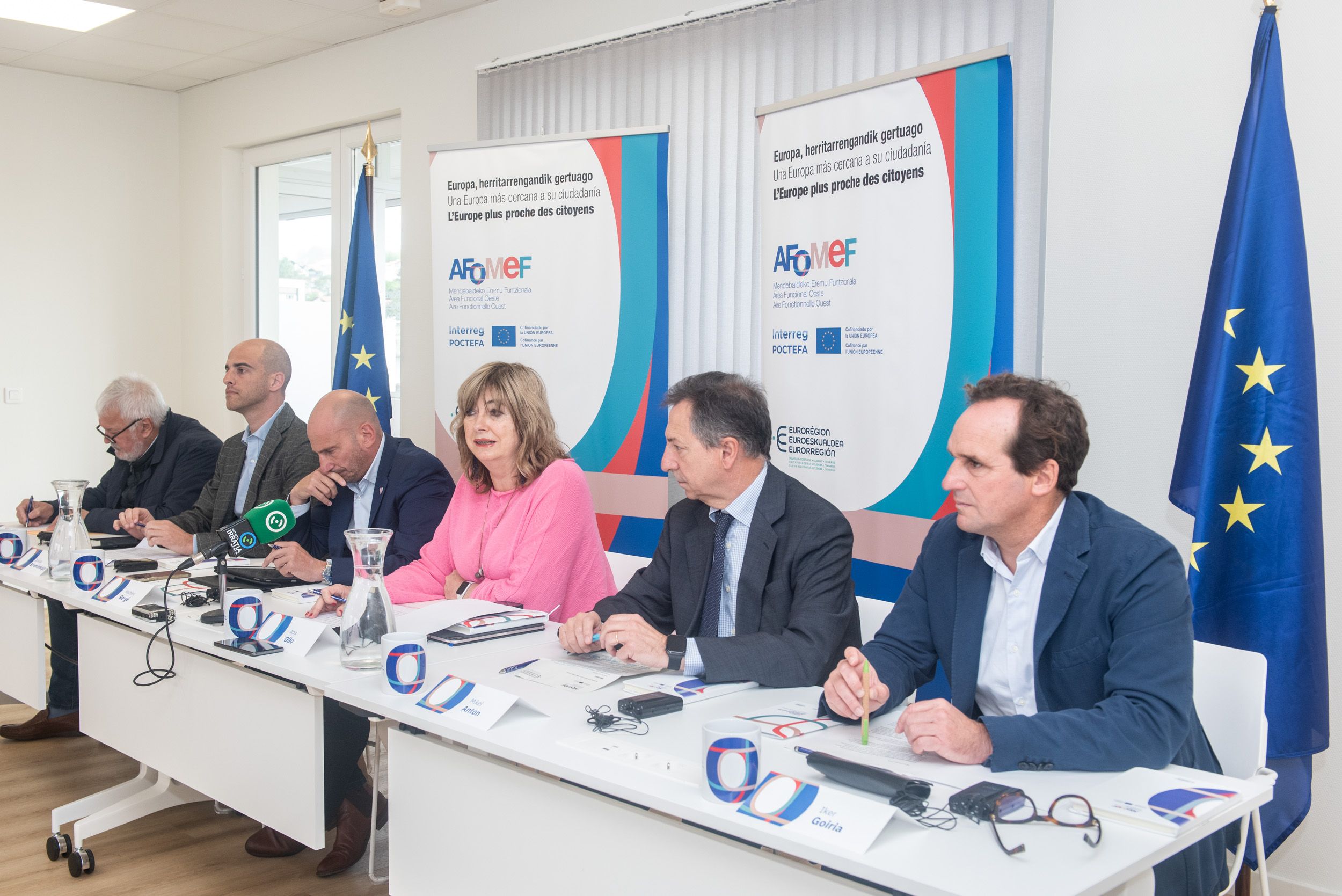 Mendebaldeko eremu funtzionalerako proiektu deialdiaren aurkezpena, Hendaian. GUILLAUME FAUVEAU