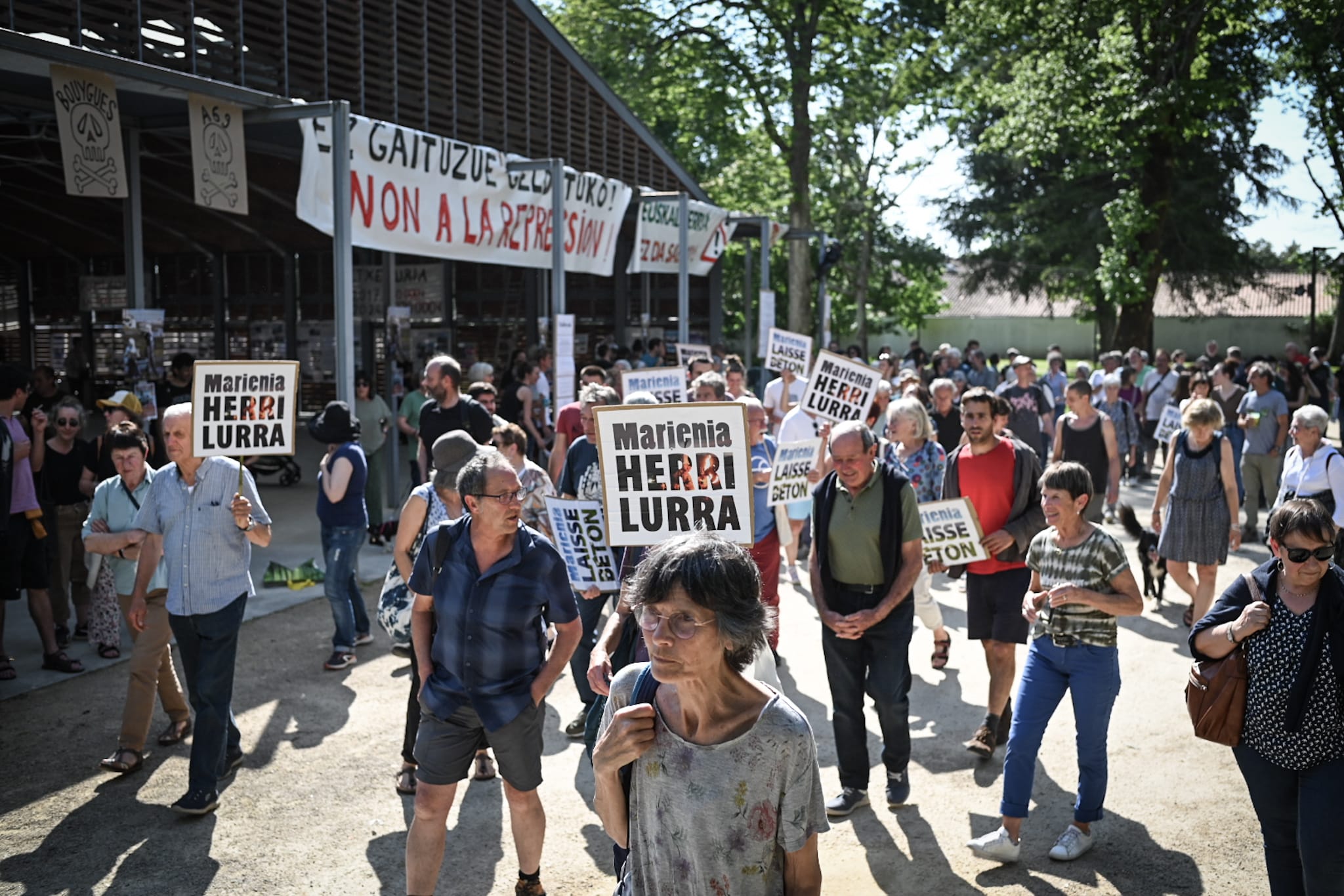 Marieneko proiektuaren kontrako protesta, Kanbon, larunbat honetan. PATXI BELTZAIZ