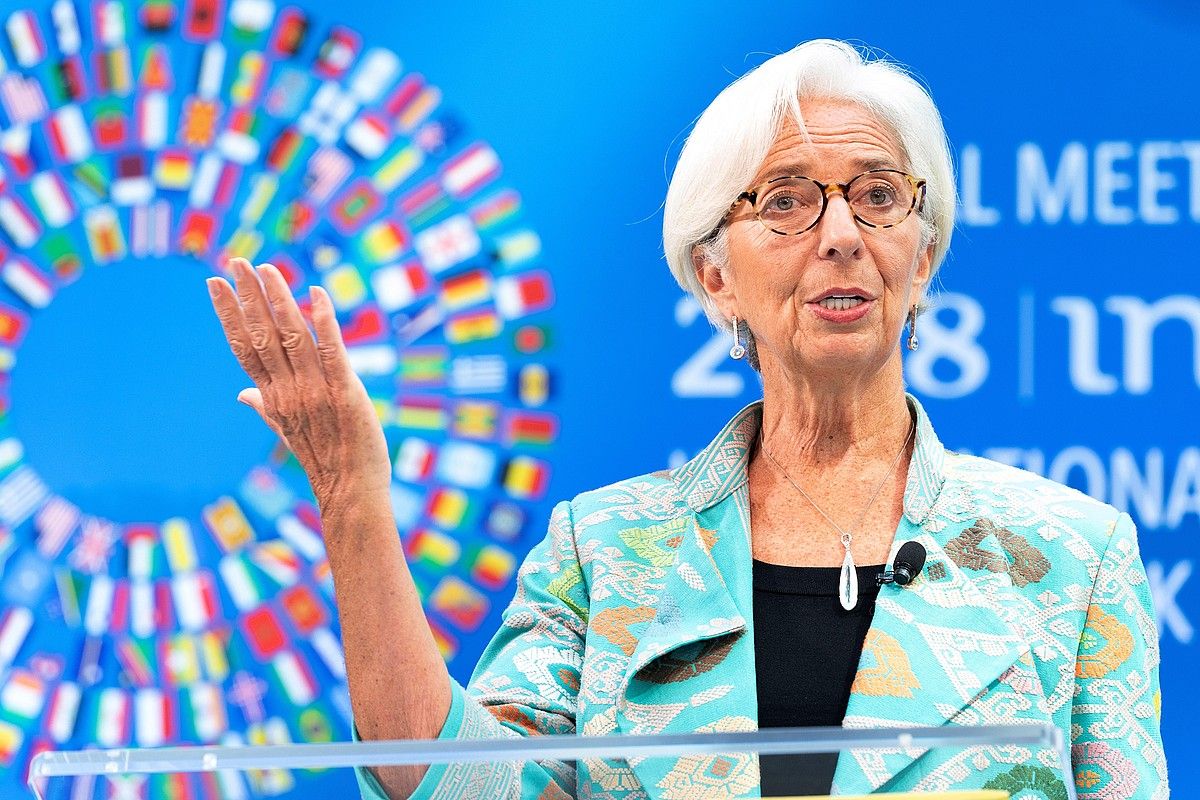 Christine Lagarde NDFko zuzendaria, joan den astean. STEPHEN JAFFE / EFE.
