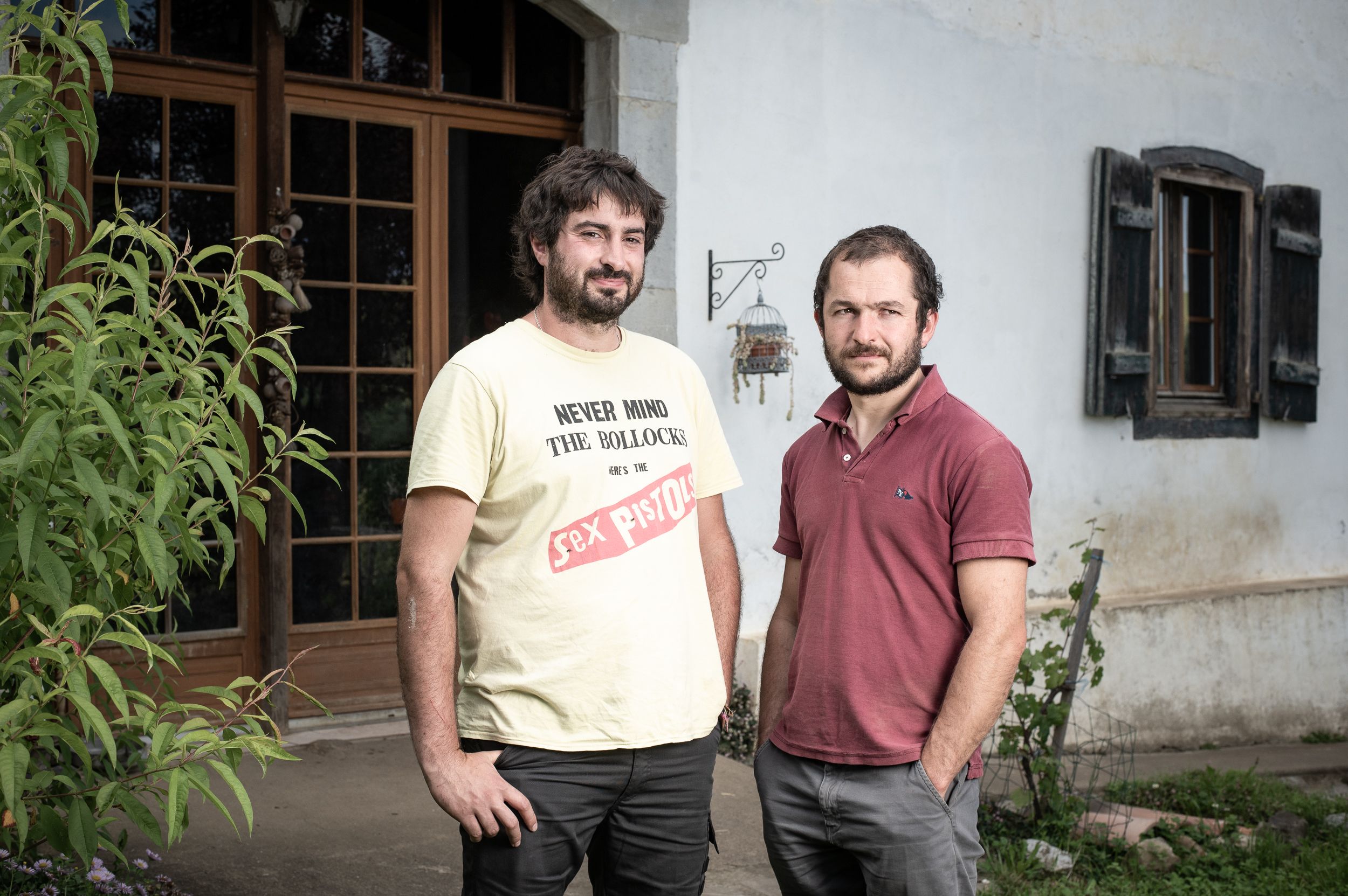 Florian Apezetxe eta Txomin Elosegi, asteazkenean, Donamartirin. PATXI BELTZAIZ