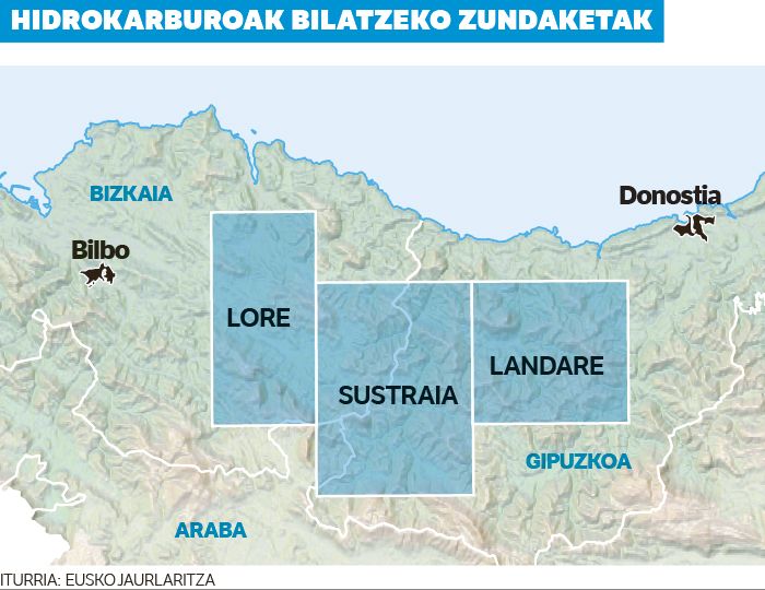 Hidrokarburoak bilatzeko baimen gehiago onartu ditu Jaurlaritzak.