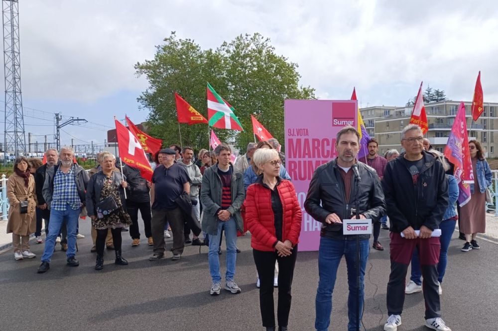 Andeka Larrea, Irunen egindako kanpaina ekitaldian. SUMAR