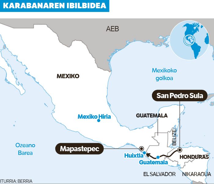 Karabana aurrera doa. Karabana aurrera doa.