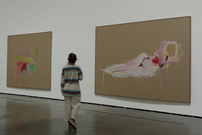 Goyaren lana oinarri duen Martha Jungwirth artista austriarraren lanetako bat, Bilboko Guggenheim museoan. OSKAR MATXIN EDESA / FOKU Goyaren lana oinarri duen Martha Jungwirth artista austriarraren lanetako bat, Bilboko Guggenheim museoan. OSKAR MATXIN EDESA / FOKU