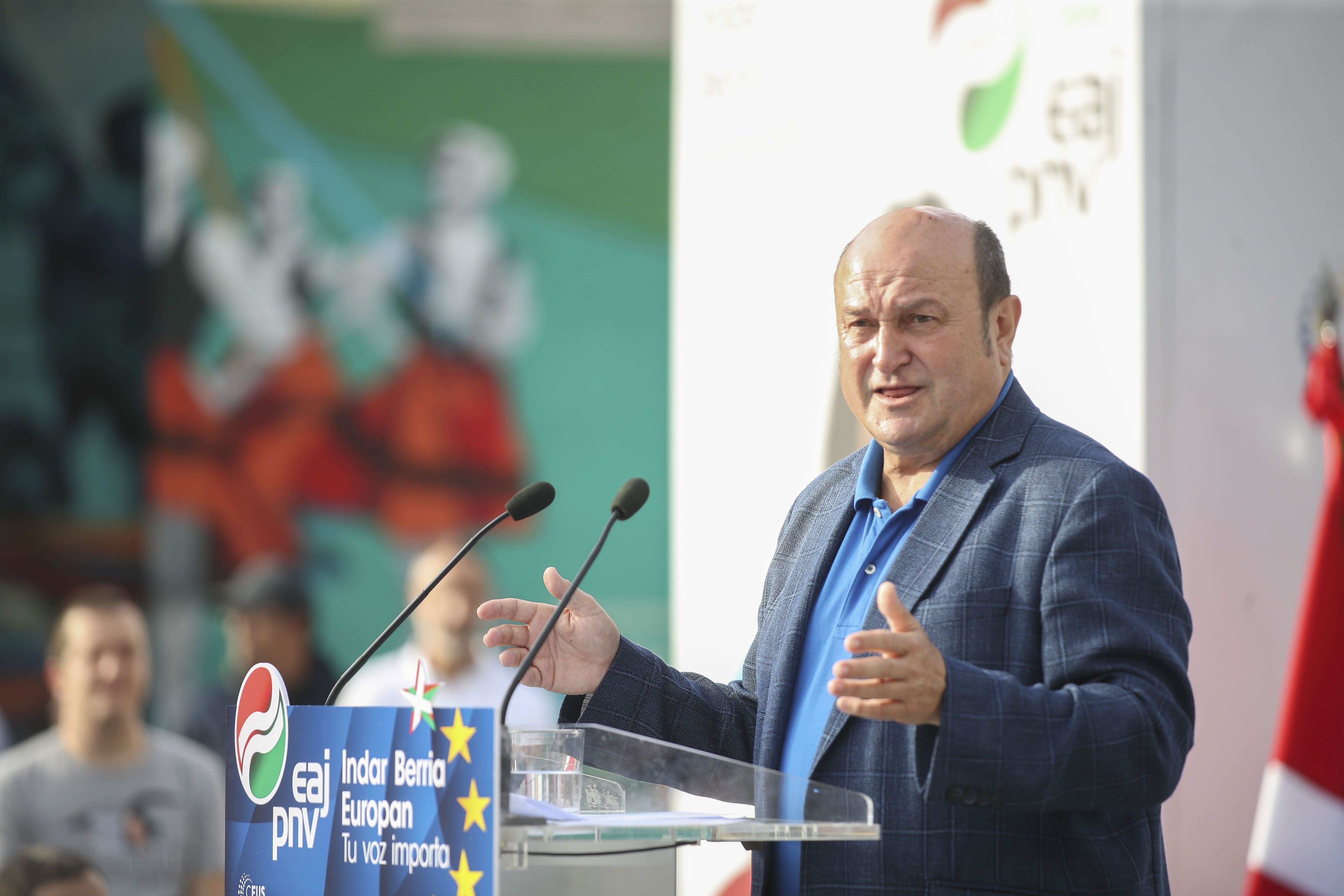 Andoni Ortuzar EBBko presidentea, Barakaldon, asteon. LUIS TEJIDO / EFE