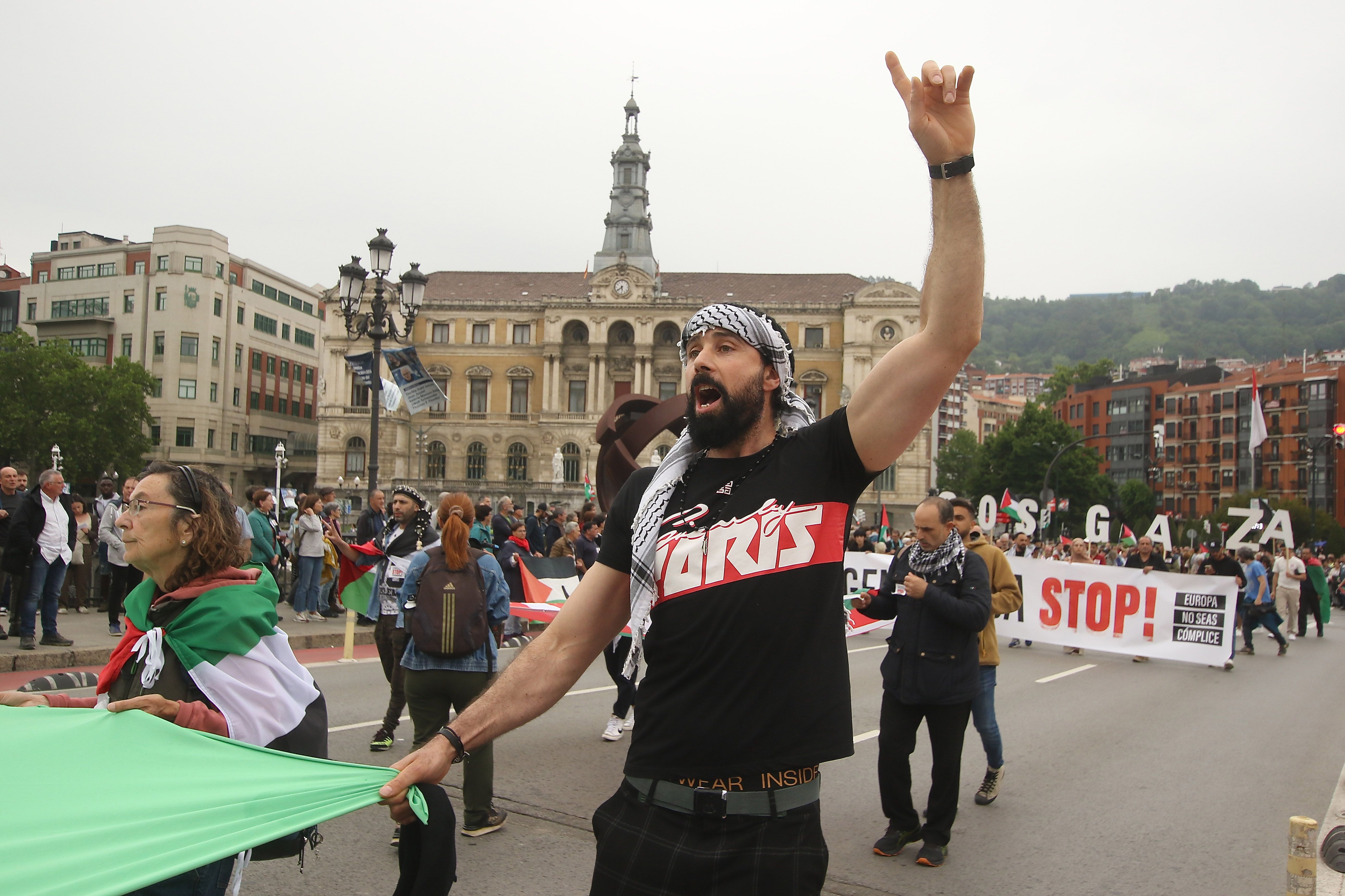 Bilboko manifestazioaren irudiak. OSKAR MATXIN EDESA / FOKU