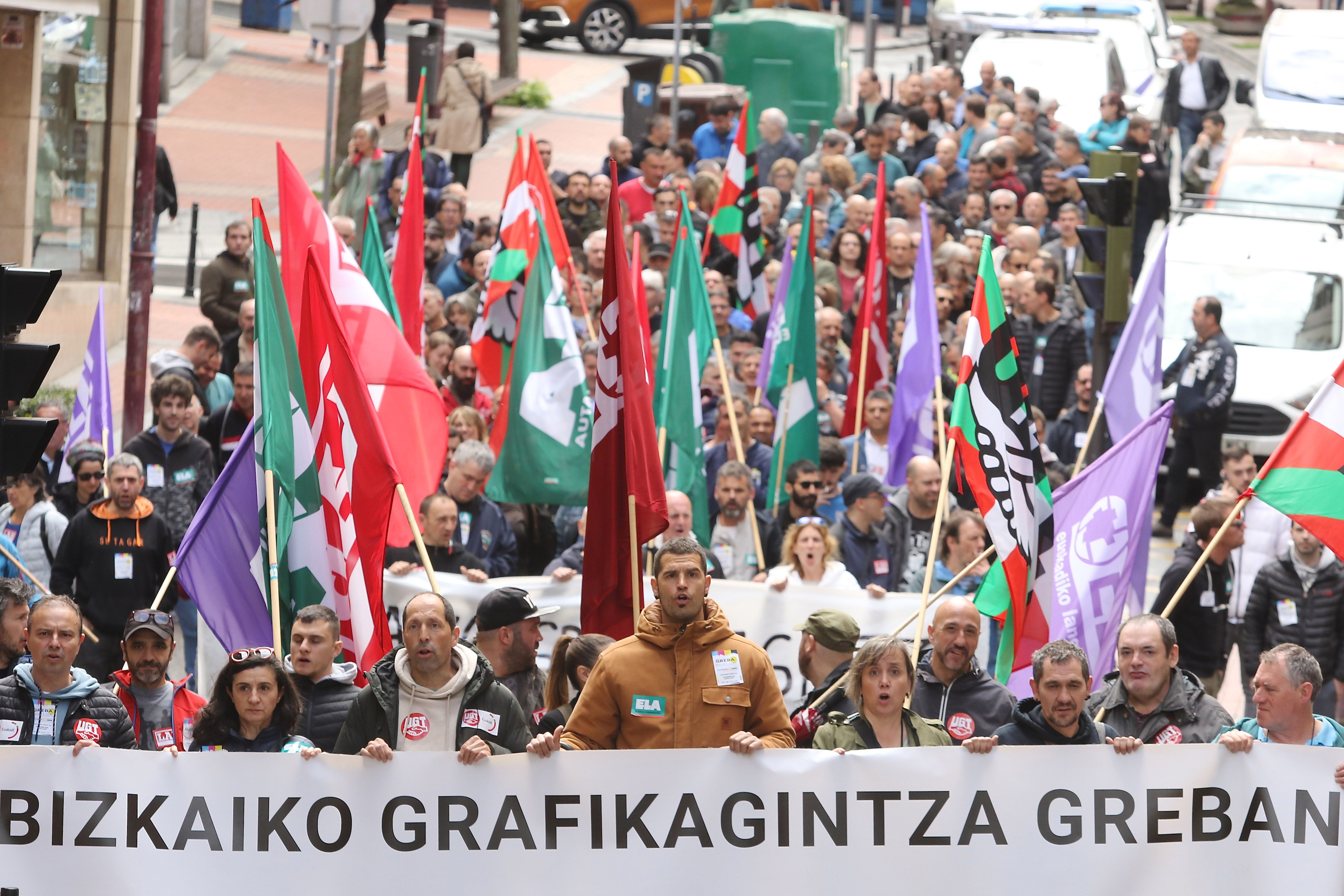 Barakaldon gaur egindako manifestazioa. OSKAR MATXIN EDESA / FOKU