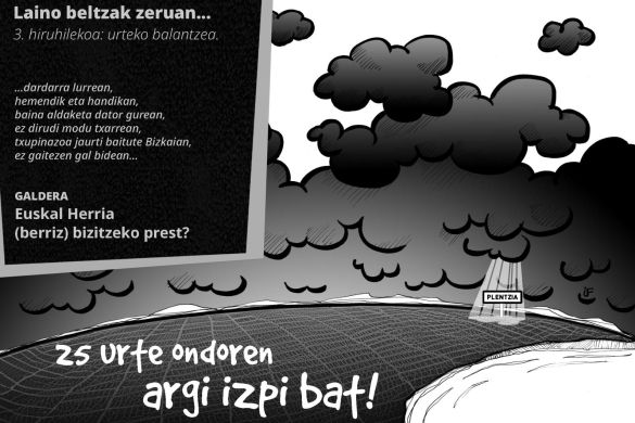 (ID_17181167089025) \'Laino beltzak zeruan\', Ifen marrazkiritzia.