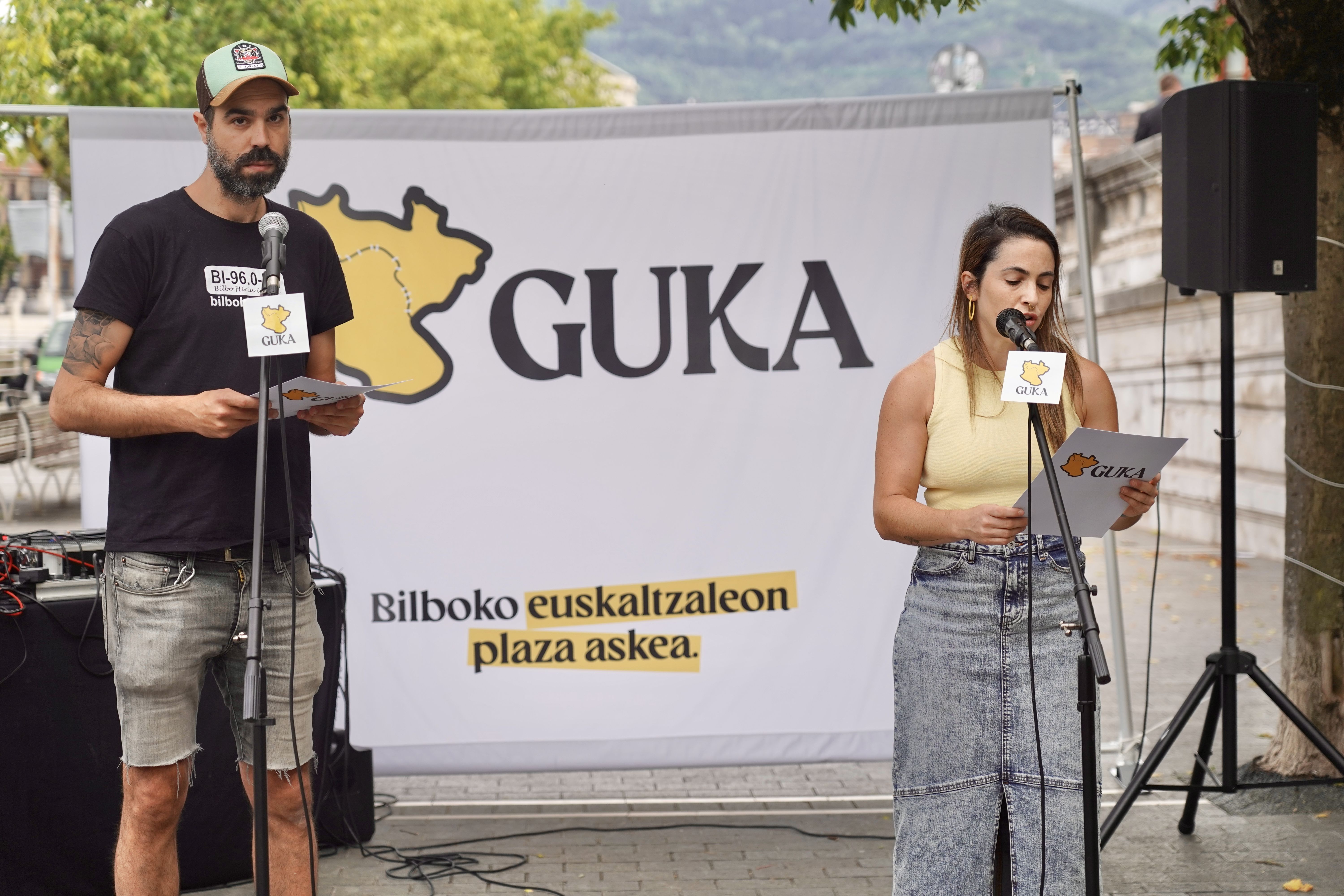 Guka, Bilboko euskaltzaleon plaza askearen aurkezpena. MONIKA DEL VALLE / FOKU