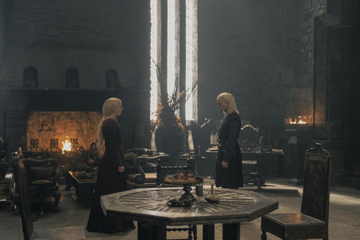 'House of the Dragon' telesailaren fotograma bat. MAX