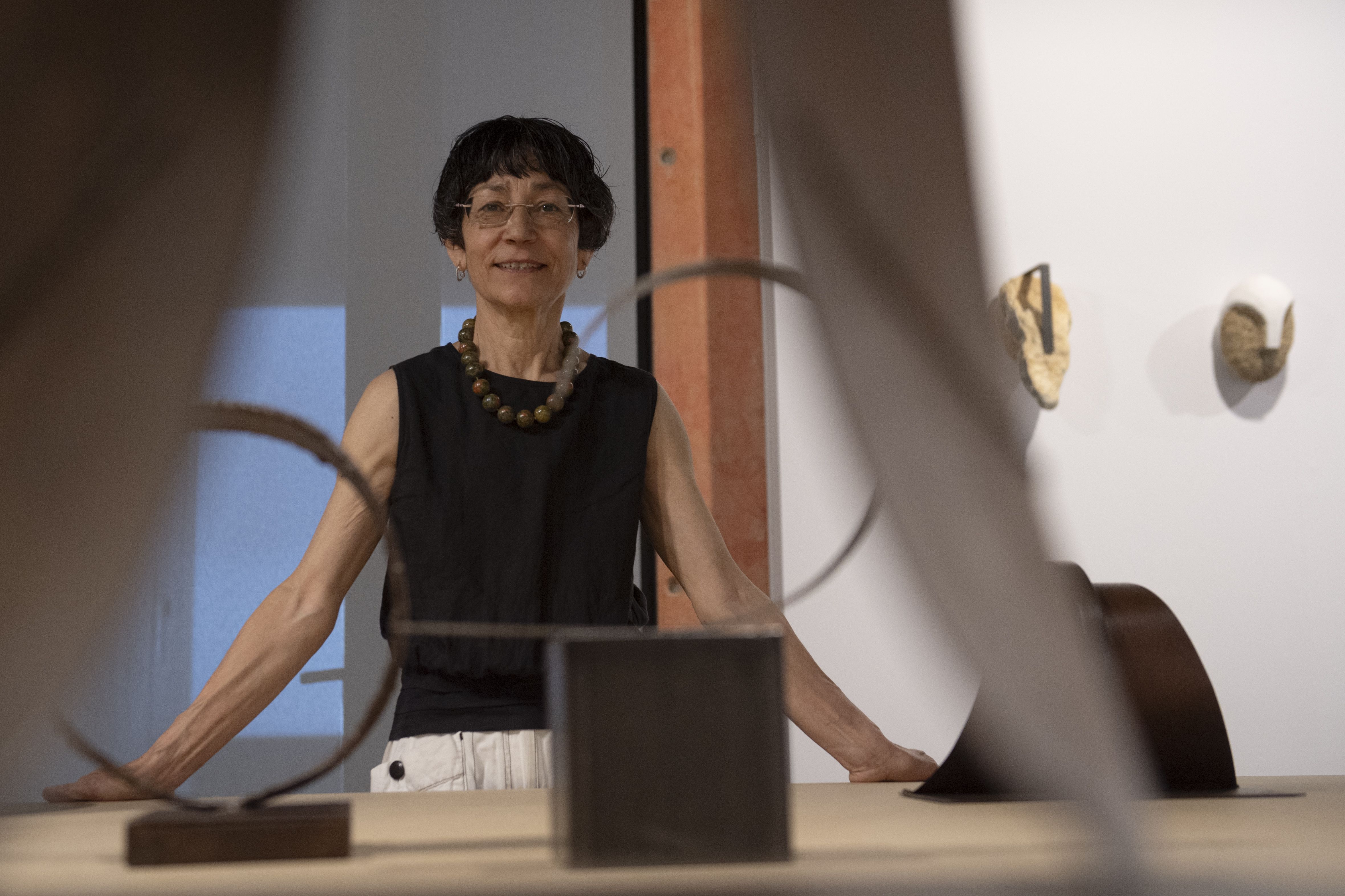 Agustina Otero artista, gaur goizean, Oteiza museoan. IDOIA ZABALETA / FOKU