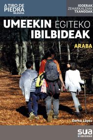 'Umeekin egiteko ibilbideak. Araba' liburuaren azala