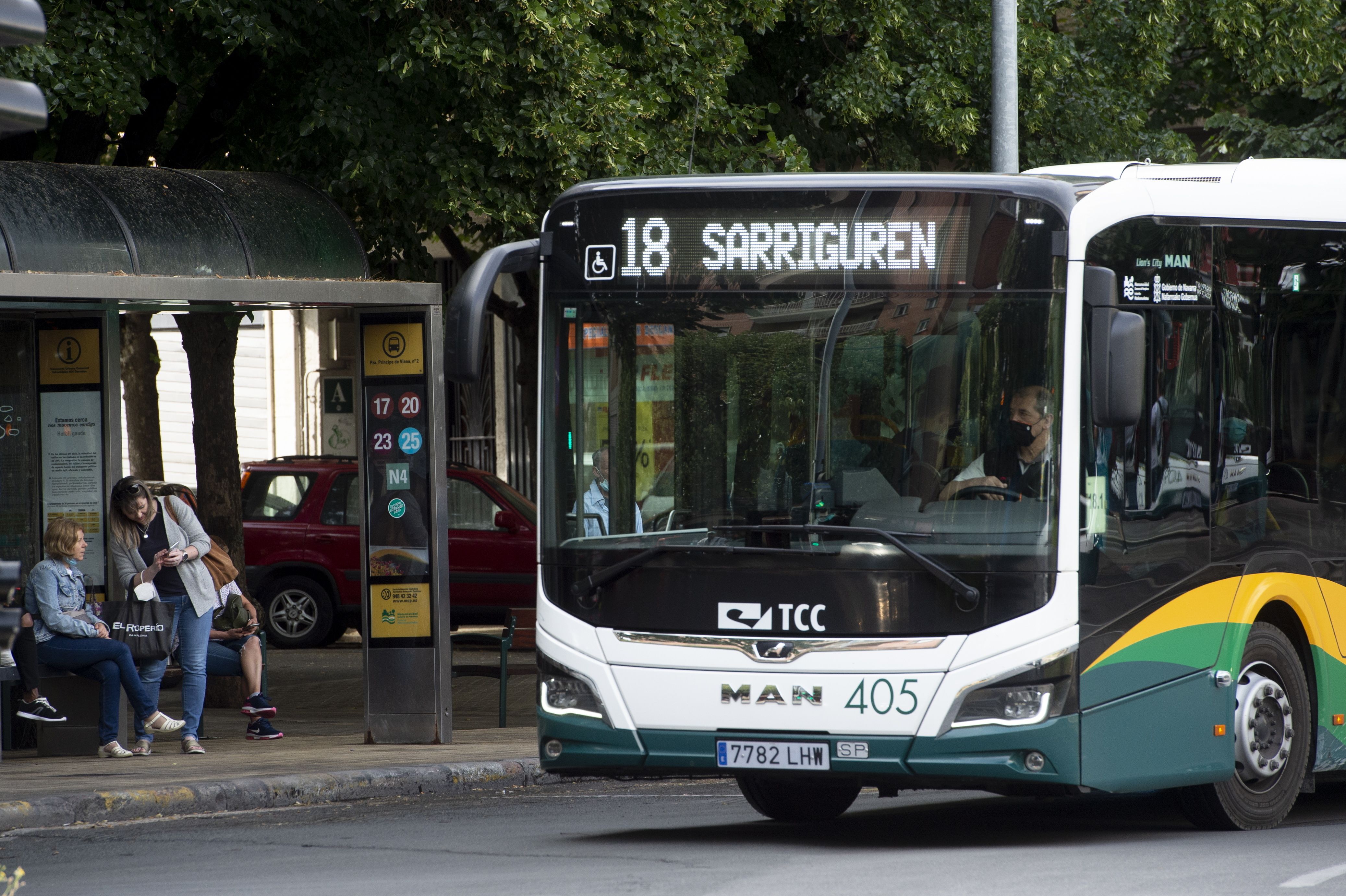 Billabesa autobus bat, Iruñean. IÑIGO URIZ / FOKU