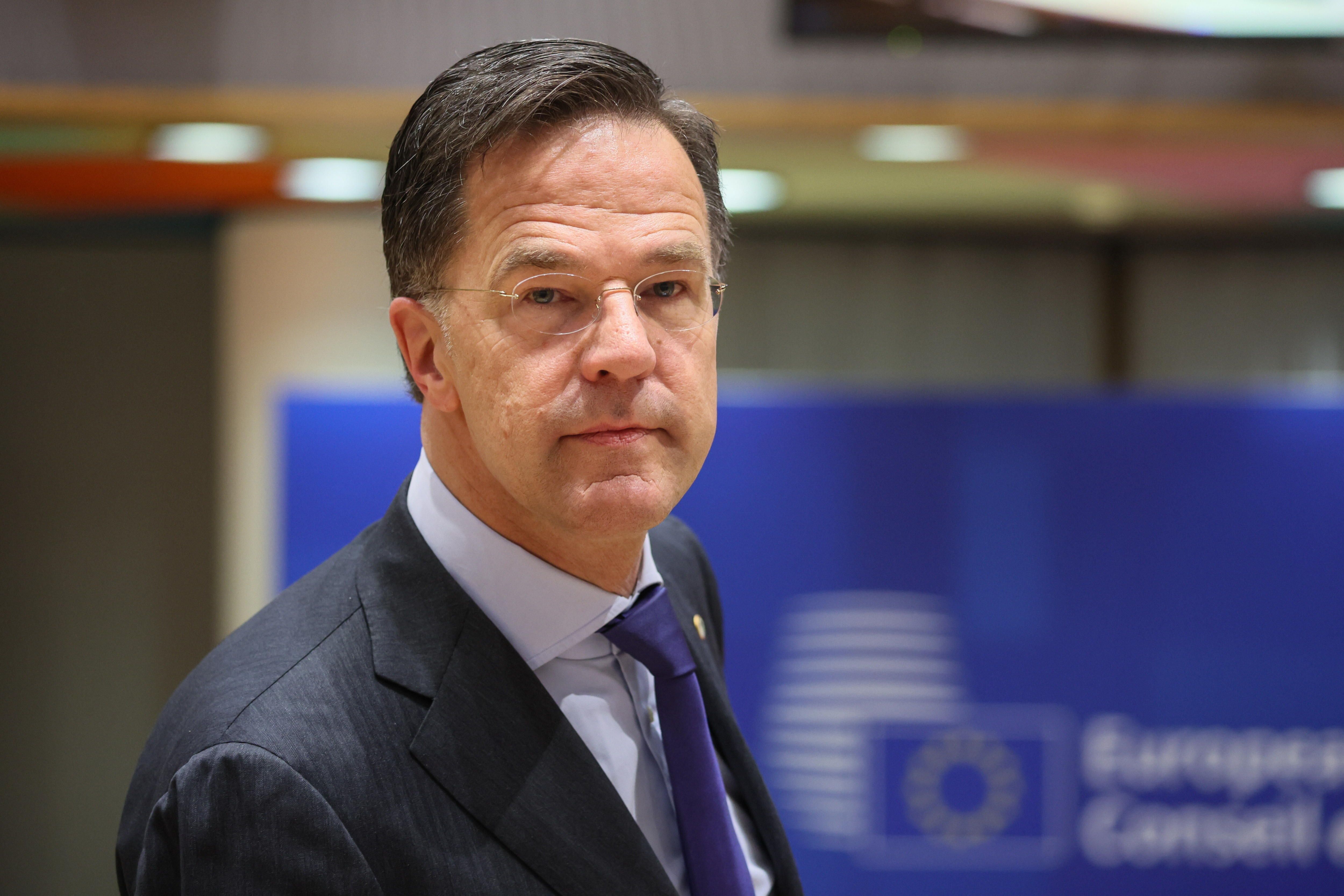 Mark Rutte Europar Kontseiluan, Bruselan, aurreko apirilean. LESZEK SZYMANSKI / EFE