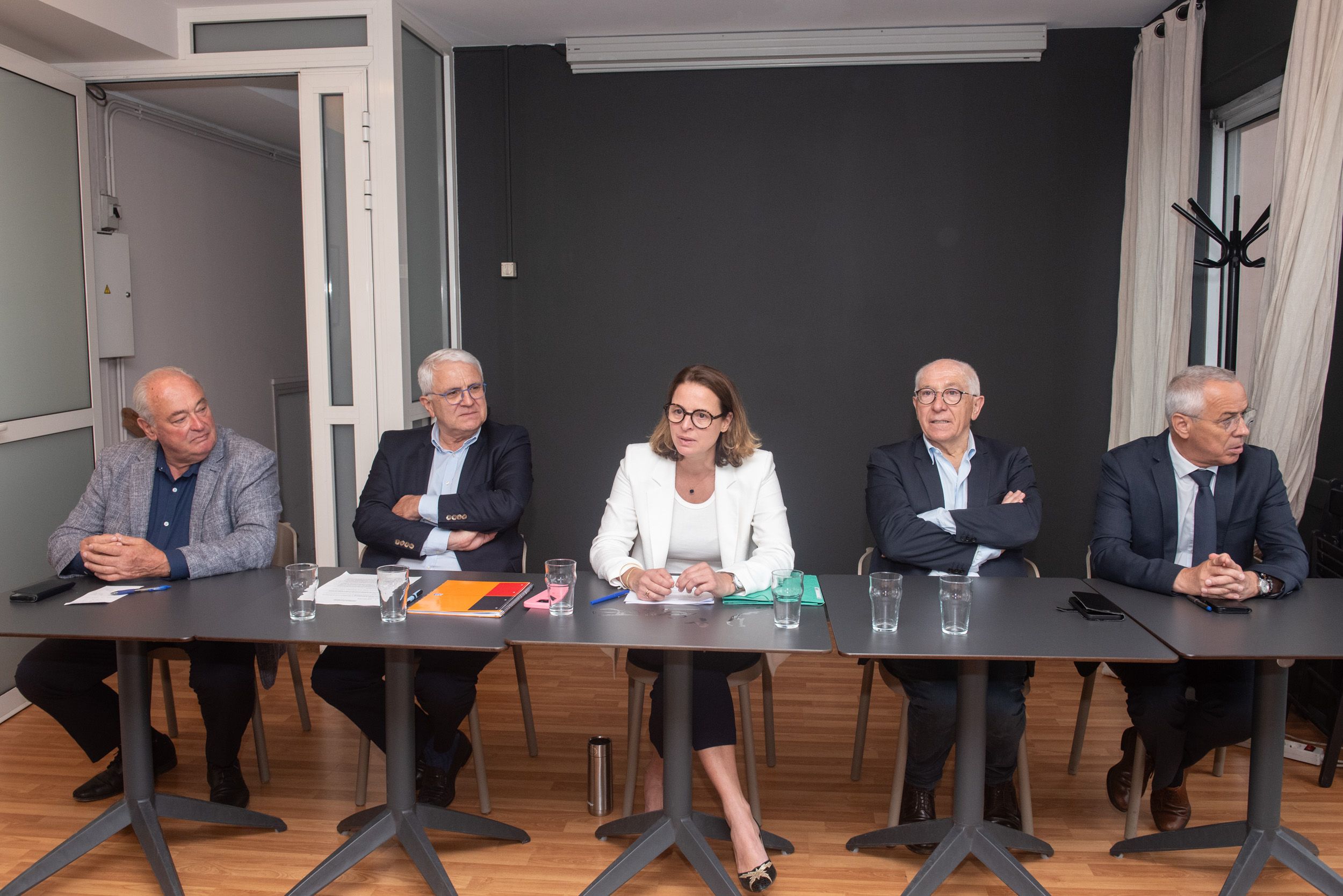 Ipar Euskal Herriko hautagai macronisten aurkezpena, Baionan, duela bi aste. GUILLAUME FAUVEAU